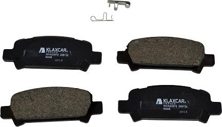 Klaxcar France 24873z - Brake Pad Set, disc brake autospares.lv