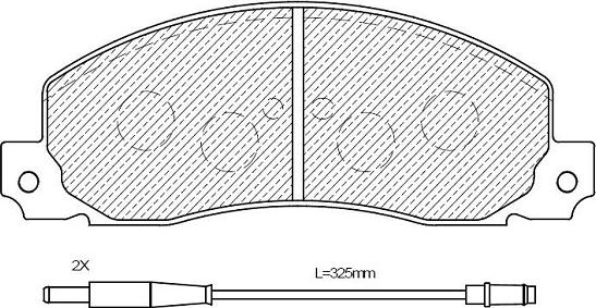 Klaxcar France 24361z - Brake Pad Set, disc brake autospares.lv