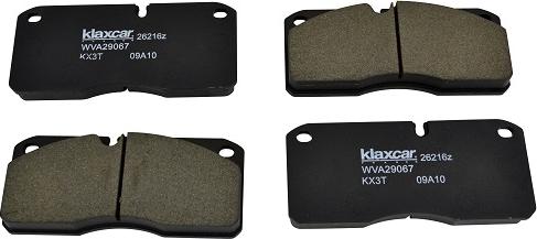 Klaxcar France 26216z - Brake Pad Set, disc brake autospares.lv