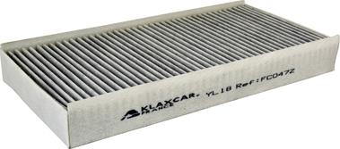 Klaxcar France FC047z - Filter, interior air autospares.lv