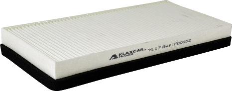 Klaxcar France FC035z - Filter, interior air autospares.lv