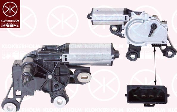 Klokkerholm 95907170 - Wiper Motor autospares.lv