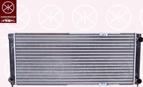 Klokkerholm 9537302066 - Radiator, engine cooling autospares.lv