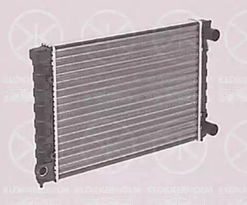 Klokkerholm 9521302040 - Radiator, engine cooling autospares.lv