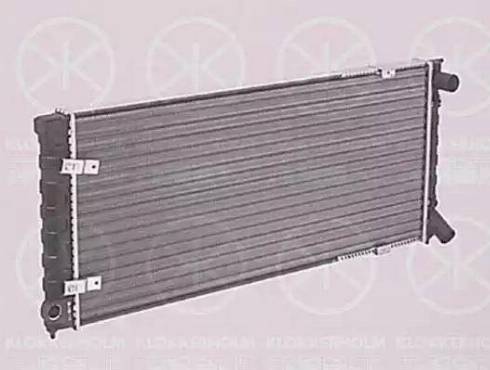 Klokkerholm 9521302041 - Radiator, engine cooling autospares.lv