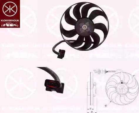 Klokkerholm 95232604 - Fan, radiator autospares.lv