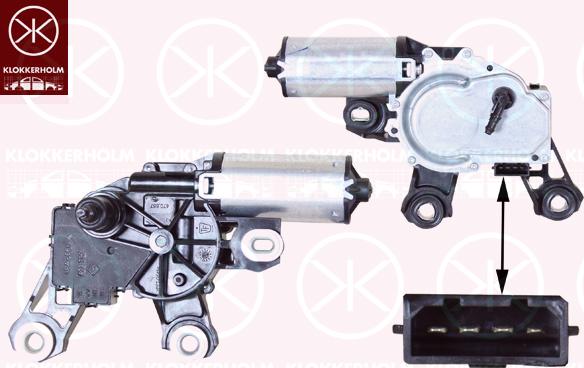 Klokkerholm 95237170 - Wiper Motor autospares.lv