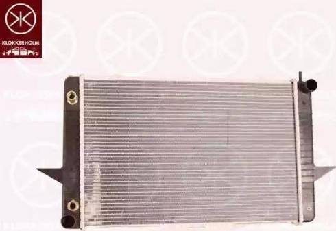 Klokkerholm 9037302118 - Radiator, engine cooling autospares.lv