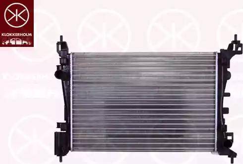 Klokkerholm 5553302261 - Radiator, engine cooling autospares.lv