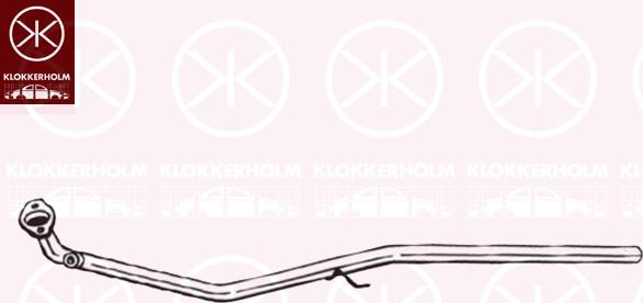 Klokkerholm 55018650 - Exhaust Pipe autospares.lv