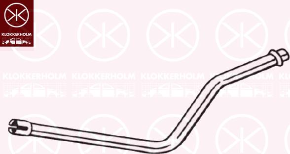 Klokkerholm 55018651 - Exhaust Pipe autospares.lv