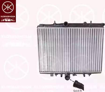 Klokkerholm 5536302201 - Radiator, engine cooling autospares.lv