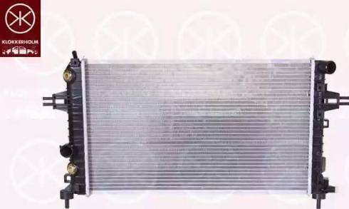 Klokkerholm 5052302362 - Radiator, engine cooling autospares.lv