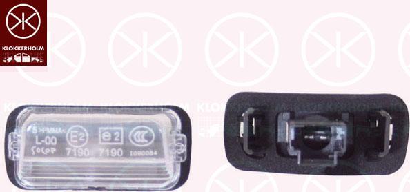 Klokkerholm 05510850 - Licence Plate Light autospares.lv