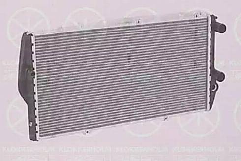 Klokkerholm 0010302019 - Radiator, engine cooling autospares.lv