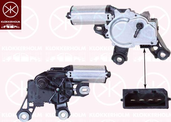 Klokkerholm 00187170 - Wiper Motor autospares.lv