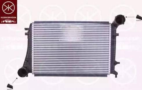 Klokkerholm 0026304268 - Intercooler, charger autospares.lv