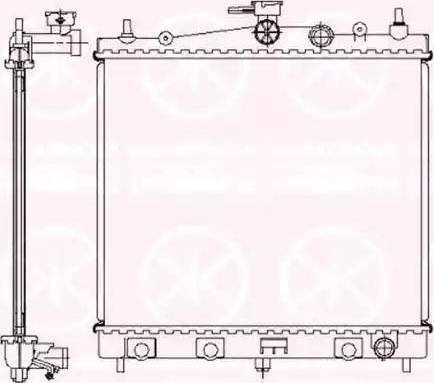 Klokkerholm 1609302210 - Radiator, engine cooling autospares.lv