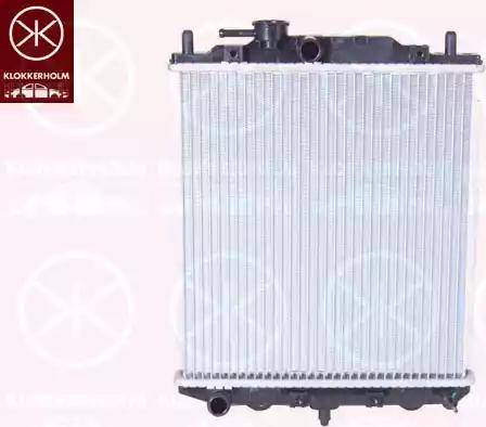 Klokkerholm 1224302036 - Radiator, engine cooling autospares.lv