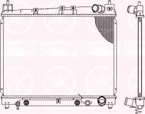 Klokkerholm 8109302258 - Radiator, engine cooling autospares.lv