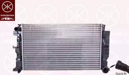 Klokkerholm 3547302402 - Radiator, engine cooling autospares.lv