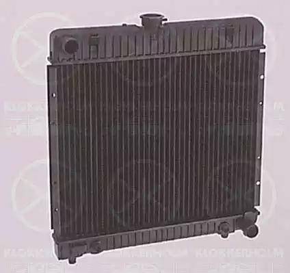 Klokkerholm 3525302043 - Radiator, engine cooling autospares.lv