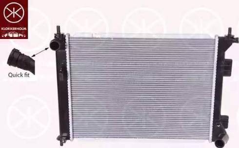 Klokkerholm 3269302258 - Radiator, engine cooling autospares.lv