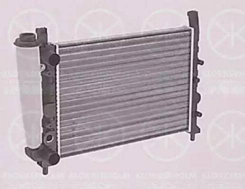 Klokkerholm 2020302040 - Radiator, engine cooling autospares.lv