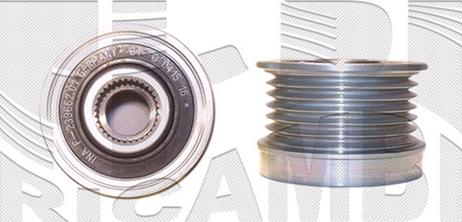 KM International FI19230 - Pulley, alternator, freewheel clutch autospares.lv