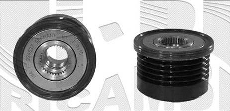 KM International FI10570 - Pulley, alternator, freewheel clutch autospares.lv