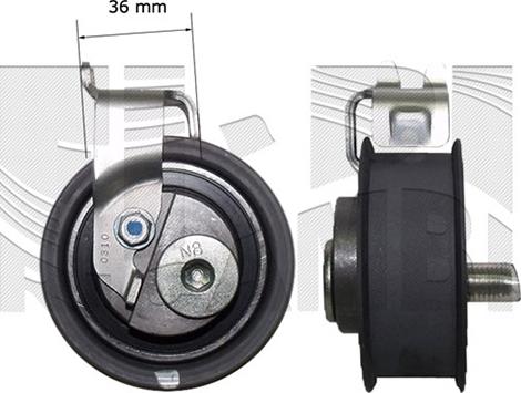 KM International FI18680 - Tensioner Pulley, timing belt autospares.lv