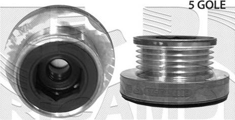 KM International FI12860 - Pulley, alternator, freewheel clutch autospares.lv