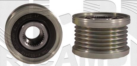 KM International FI17200 - Pulley, alternator, freewheel clutch autospares.lv