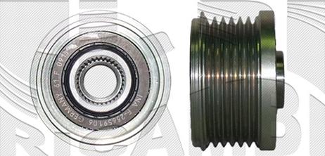 KM International FI20370 - Pulley, alternator, freewheel clutch autospares.lv