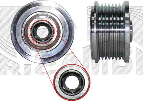 KM International FI20790 - Pulley, alternator, freewheel clutch autospares.lv