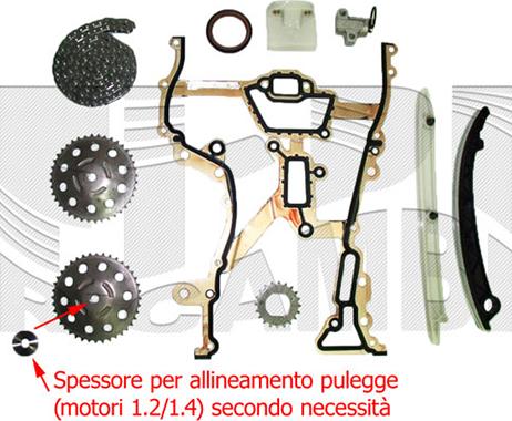 KM International KCD002 - Timing Chain Kit autospares.lv