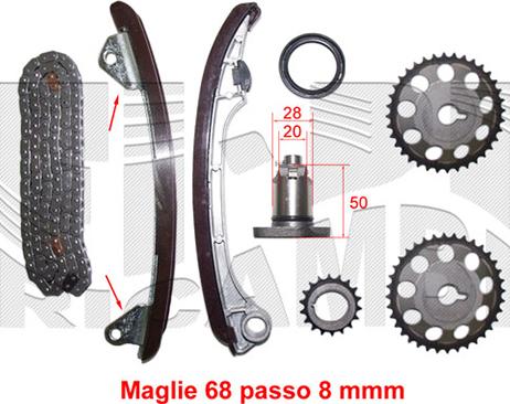 KM International KCD027 - Timing Chain Kit autospares.lv