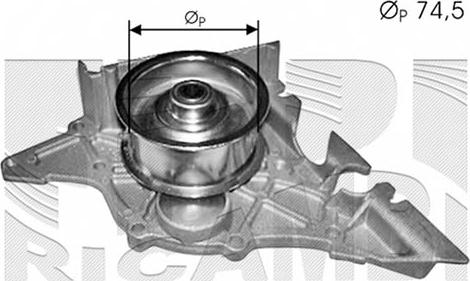 KM International WPK409 - Water Pump autospares.lv