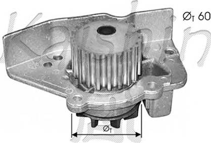 KM International WPK355 - Water Pump autospares.lv