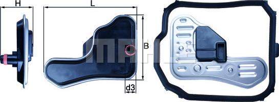 KNECHT HX 148D - Hydraulic Filter, automatic transmission autospares.lv