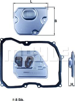 KNECHT HX 169KIT - Hydraulic Filter, automatic transmission autospares.lv