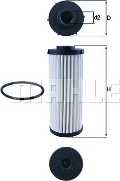 KNECHT HX 139D - Hydraulic Filter, automatic transmission autospares.lv