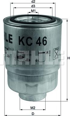 KNECHT KC 46 - Fuel filter autospares.lv