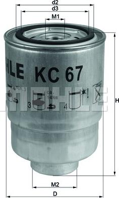 KNECHT KC 67 - Fuel filter autospares.lv