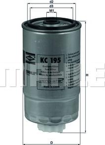 KNECHT KC 195 - Fuel filter autospares.lv