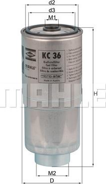 KNECHT KC 36 - Fuel filter autospares.lv