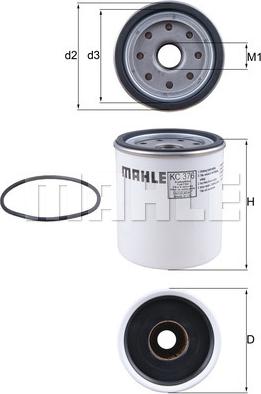 KNECHT KC 376D - Fuel filter autospares.lv