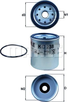 KNECHT KC 238D - Fuel filter autospares.lv