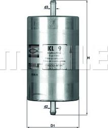 KNECHT KL 9 - Fuel filter autospares.lv