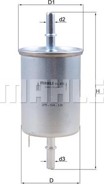 KNECHT KL 470 - Fuel filter autospares.lv